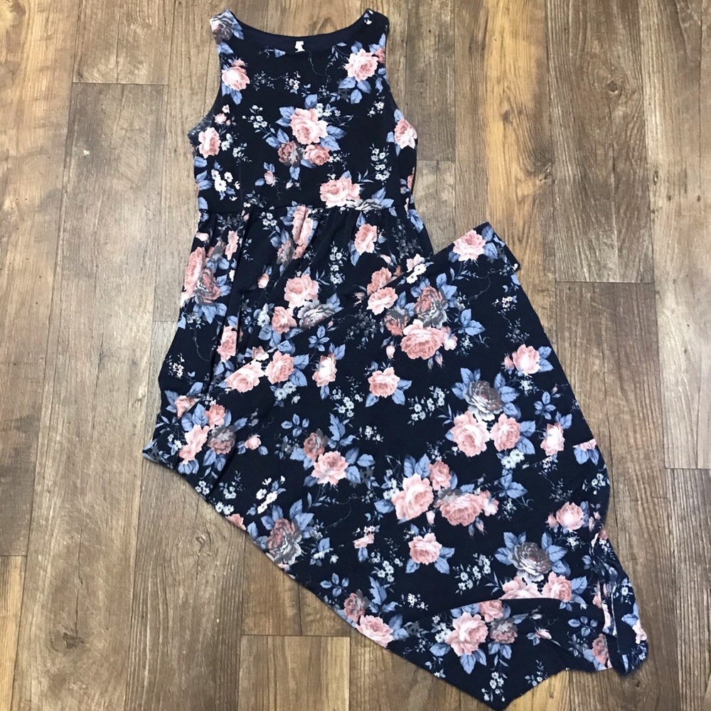 Pinkblush Navy Floral Maxi Dress (Maternity)
